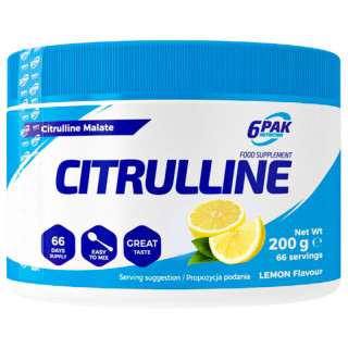 Citrulline 200g, 6Pak Nutrition – idealna przed treningiem siłowym!