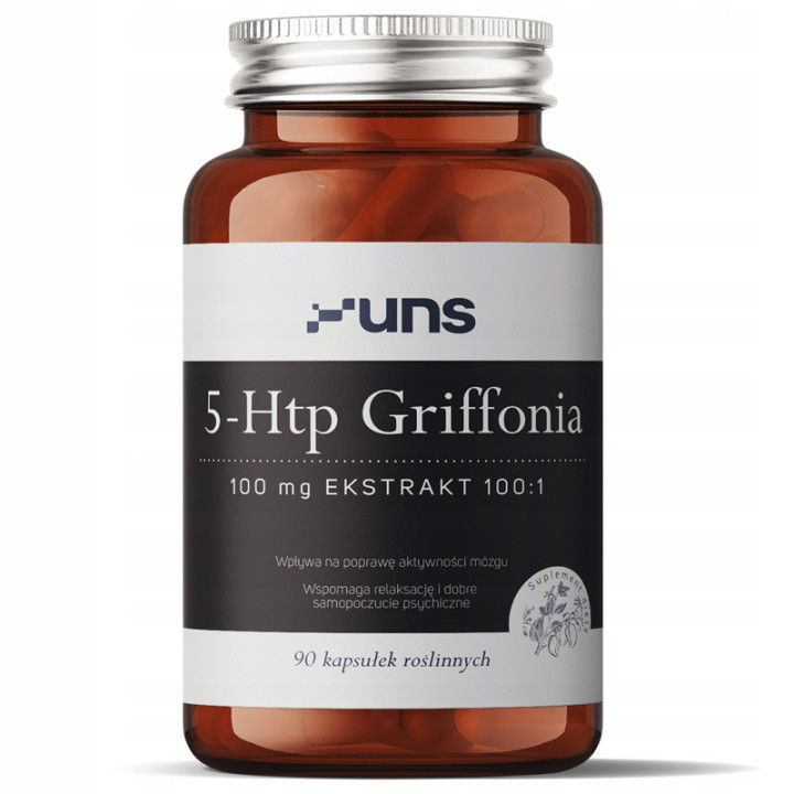 5-Htp Griffonia 100mg Ekstrakt 10:1 90, UNS - niweluje niepokój!