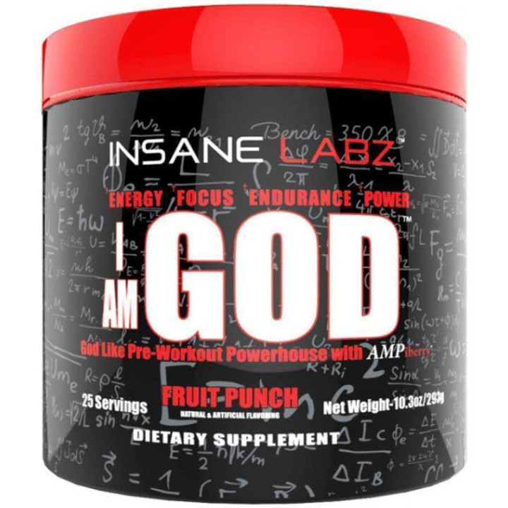 I am God 293g, Insane Labz – najmocniejszy preparat przedtreningowy!