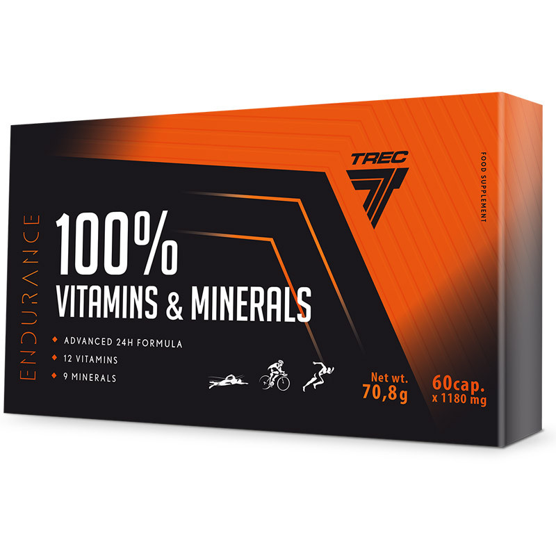TREC 100% Vitamins&Minerals Endurance 60caps