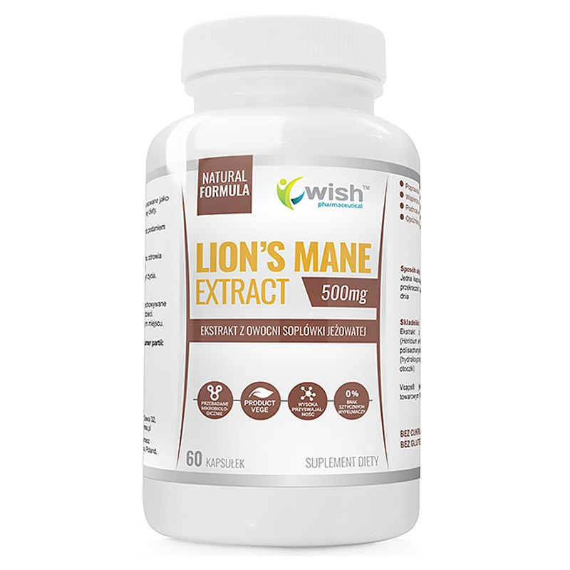 WISH Lion's Mane Extract 500mg 60caps