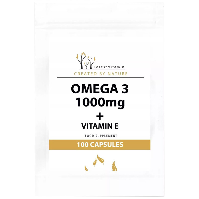 FOREST VITAMIN Omega 3 1000mg+Vitamin E 100caps