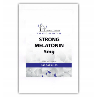 Strong Melatonin 5mg 100, Forest Vitamin – aż 5mg melatoniny w porcji!