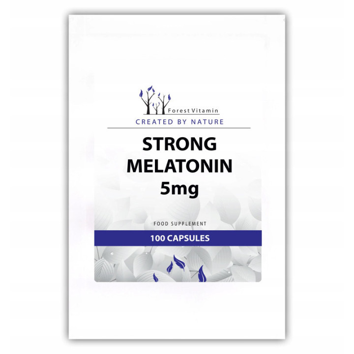 Strong Melatonin 5mg 100, Forest Vitamin – aż 5mg melatoniny w porcji!