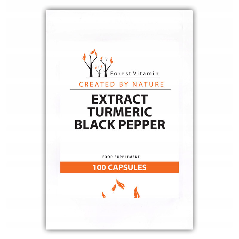 FOREST VITAMIN Extract Turmeric Black Pepper 100caps