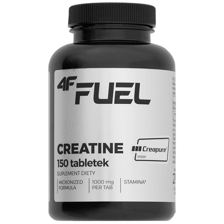 Fuel Creatine Creapure 150, 4F – zwiększ swoją siłę, wytrzymałość!