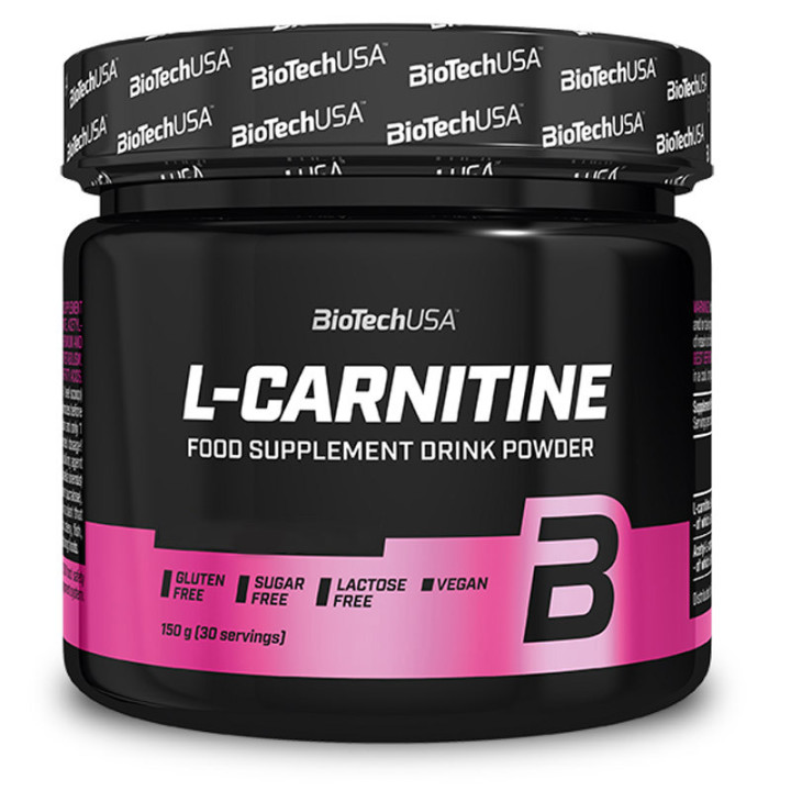 L-Carnitine 150g, Biotech USA – 2 formy rozpuszczalnej l-karnityny!