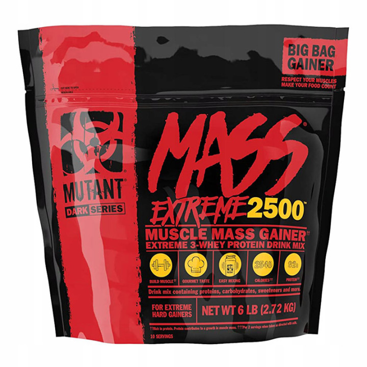 Mass Extreme 2500 2720g, Mutant – szybki przyrost masy mięśniowej!