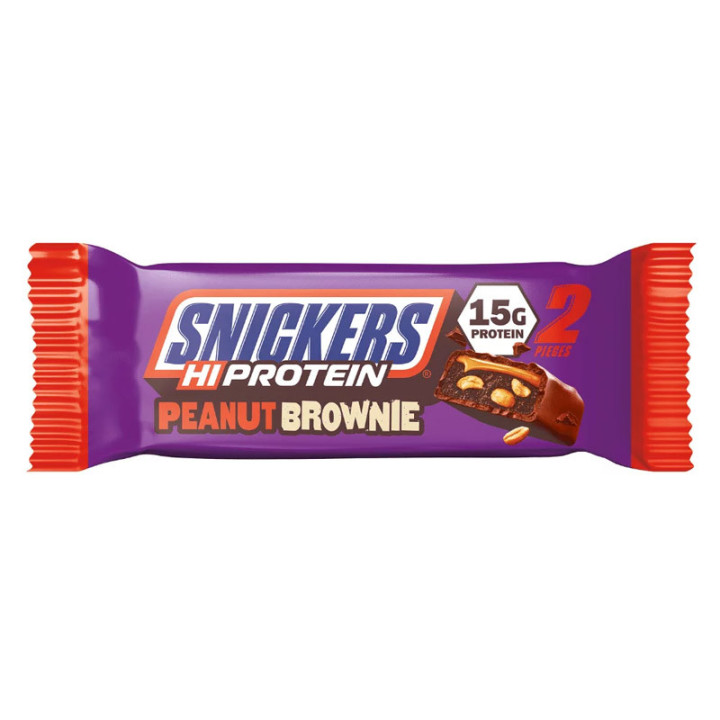 Hi Protein Peanut Brownie 50g, Snickers – nowy, białkowy snickers!