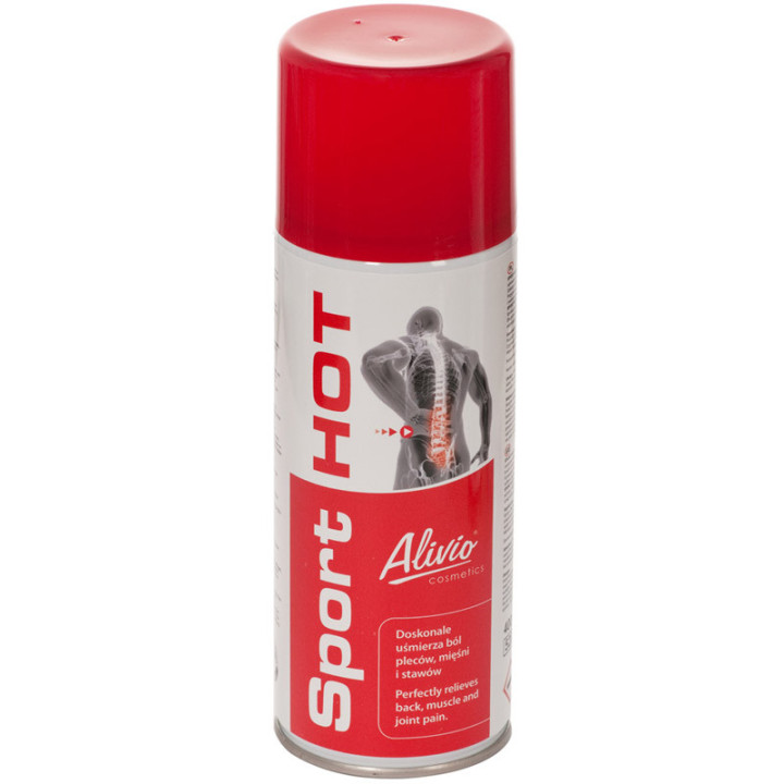 Sport Hot 400ml, Alivio Cosmetics – żel do rozgrzewania w aerozolu!