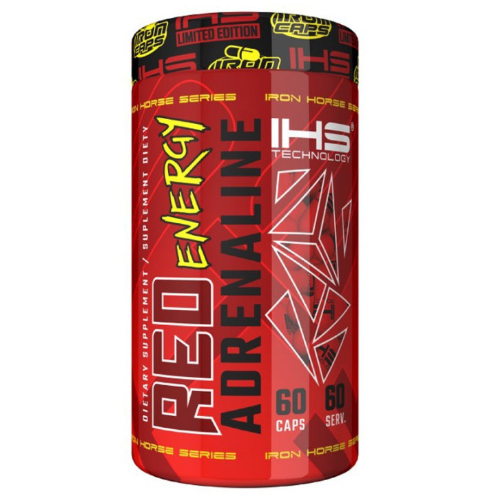 Red Energy Adrenaline 60 kapsułek, Ihs – świetna przedtreningówka pozytywnie wpływająca na koncentrację i skupienie!