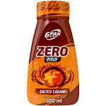 6PAK Nutrition Zero Syrup Salted Caramel 500ml