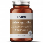 UNS Ashwagandha 570mg Standardized Extract 7% Withanolides Der 5:1-8:1 60vegcaps