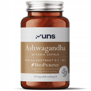 Ashwagandha 570mg, UNS – wspierająca niwelowanie napięcia nerwowego!