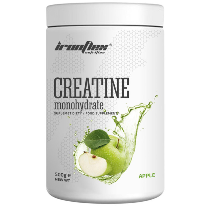 Creatine Monohydrate 500g, IronFlex – budowa siły i masy mięśniowej!