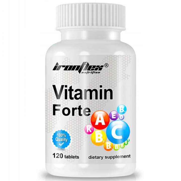 Vitamin Forte 120,IronFlex – kompleksowy preparat witaminowo-mineralny