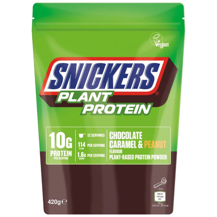 Plant Protein Powder 420g, Snickers – roślinna odżywka białkowa!