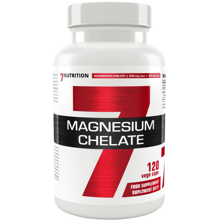 Magnesium Chelate 120 kapsułek, 7Nutrition – magnez z witaminą B6!