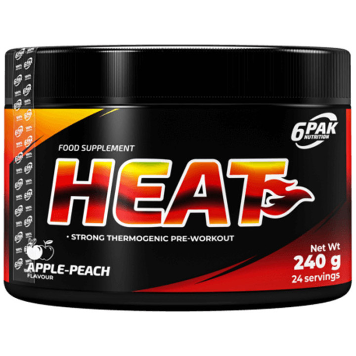 Heat 240g, 6Pak Nutrition – przedtreningówka i formuła termogeniczna!