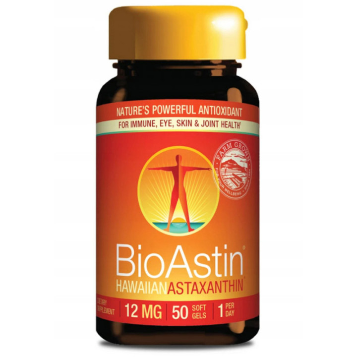BioAstin 12mg 50, Nutrex Hawaii – alga dobrze wpływająca na organizm