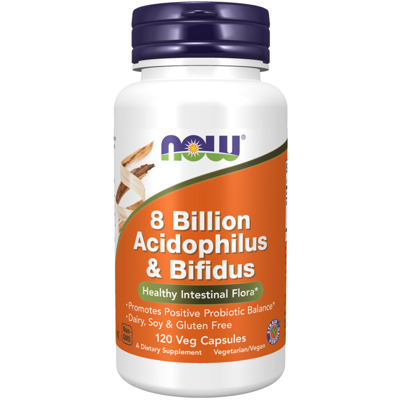 NOW 8 Billion Acidophilus&Bifidus 120vegcaps