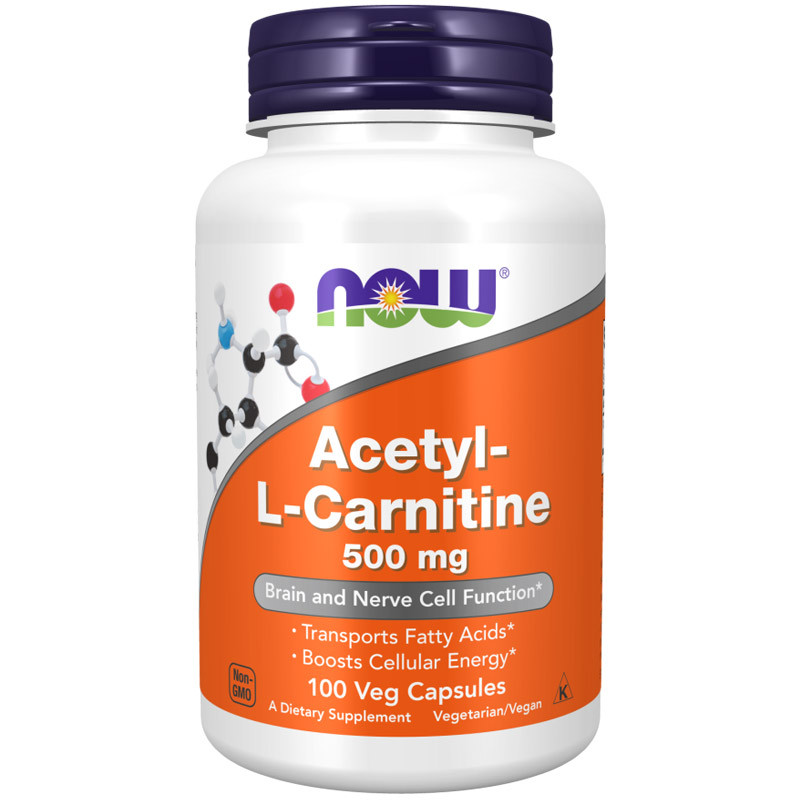 NOW Acetyl-L-Carnitine 500mg 100vegcaps