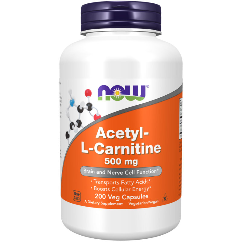 NOW Acetyl-L-Carnitine 500mg 200vegcaps