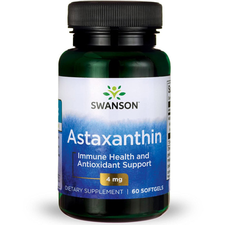 Astaxanthin 4mg 60, Swanson – skutecznie wpływa na komfort życia!