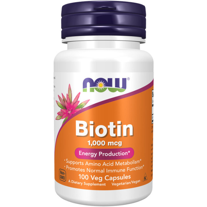 NOW Biotin 1,000mcg 100vegcaps