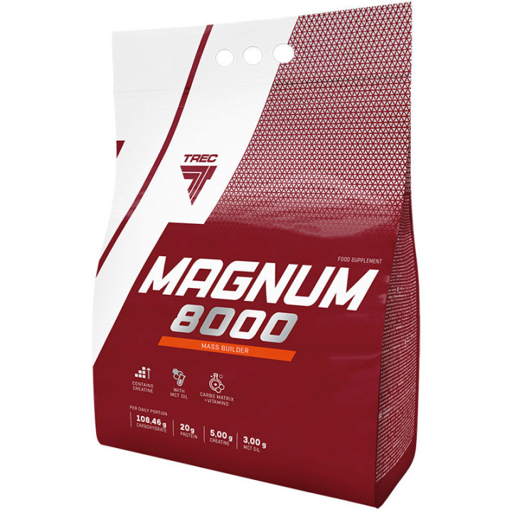 Magnum 8000 4000g, Trec – starannie dobrane ilości węglowodanów do zwiększenia masy ciała