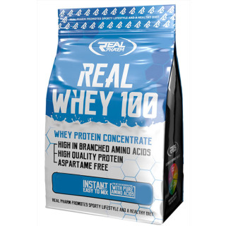 Real Whey 100 2000 gram, Real Pharm – najwyższa jakość białka serwatkowego w formie instant!