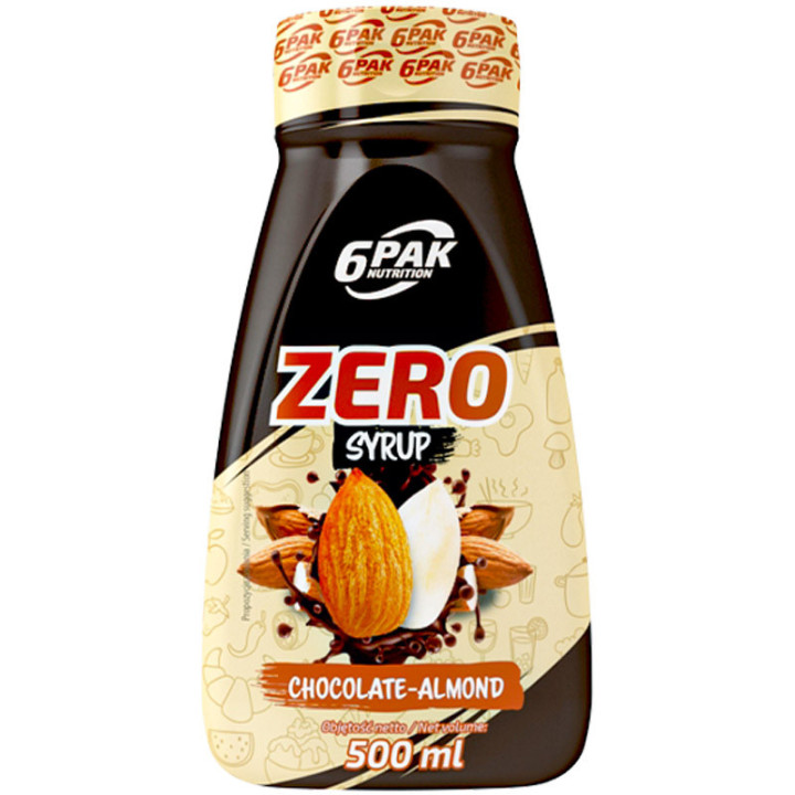 Zero Syrup Chocolate-Almond, 6Pak - syrop zero czekoladowo-migdałowy!