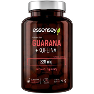 Guarana+Kofeina 90, Essensey – produkt na bazie dwóch form kofeiny!