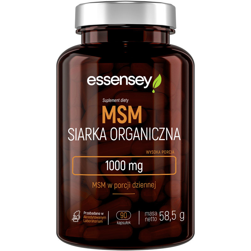 ESSENSEY MSM Siarka Organiczna 1000mg 90caps