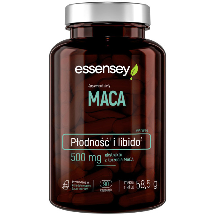 Maca 500mg 90, Essensey – ekstrakt pozyskiwany z korzenia MACA!