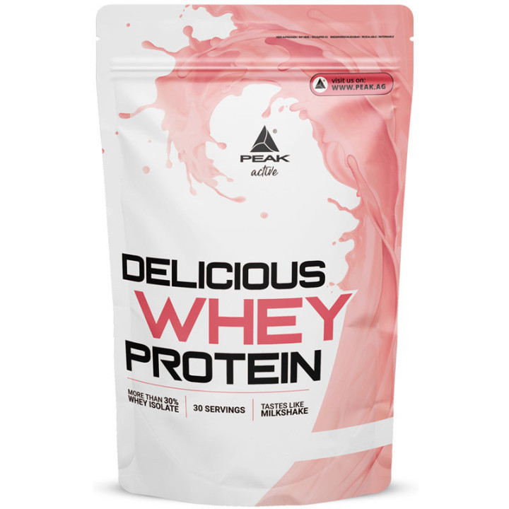 Delicious Whey Protein 900g, Peak - przyrost suchej masy mięśniowej!
