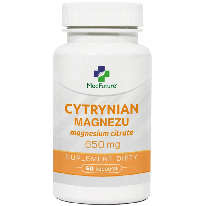 Cytrynian Magnezu 650mg 60, MedFuture – wsparcie całego organizmu!