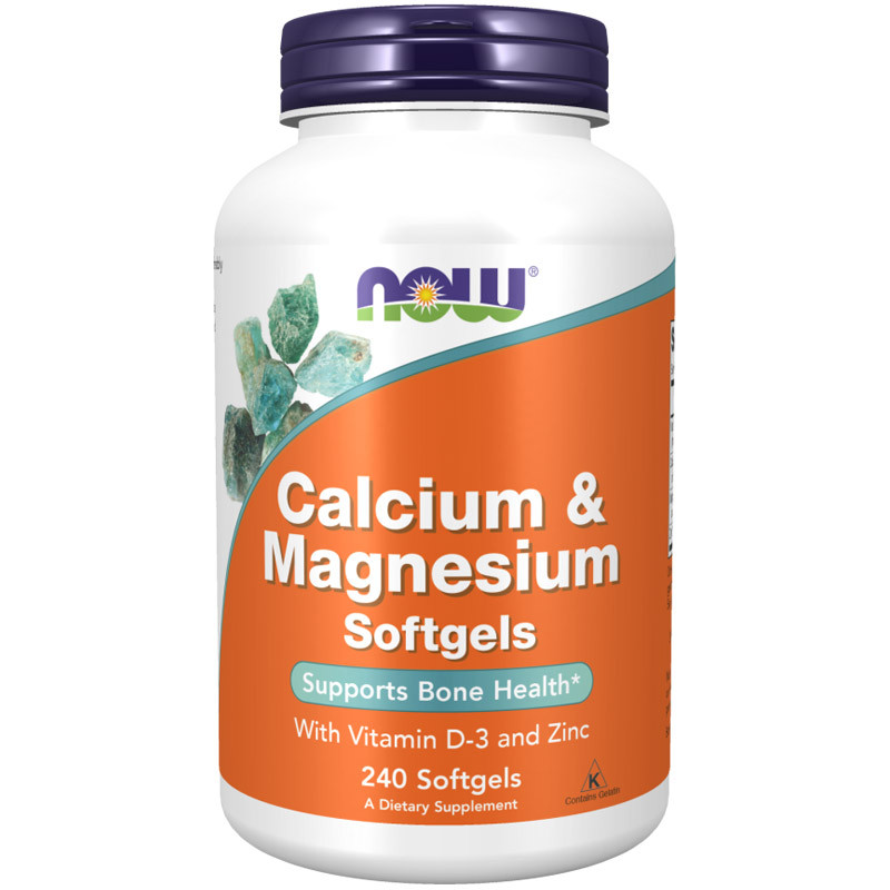 NOW Calcium&Magnesium Softgels 240caps