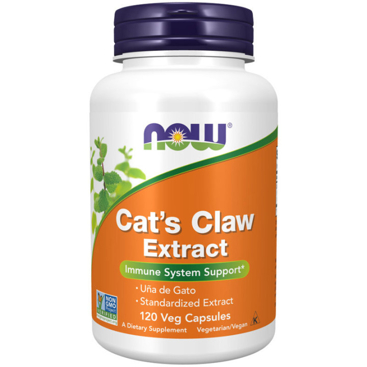 Cat`s Claw Extract (koci pazur) 120 kapsułek, NOW Foods - suplement wspomagający odporność