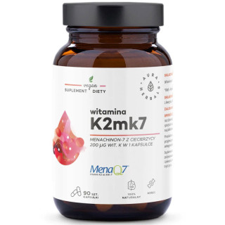 Witamina K2MK7 90 kapsułek, Aura Herbals – naturalna witamina K2MK7!