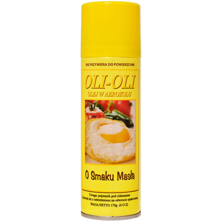 Olej W Aerozolu O Smaku Masła 170g, Oli-Oli – olej to zupełne 0 kcal!