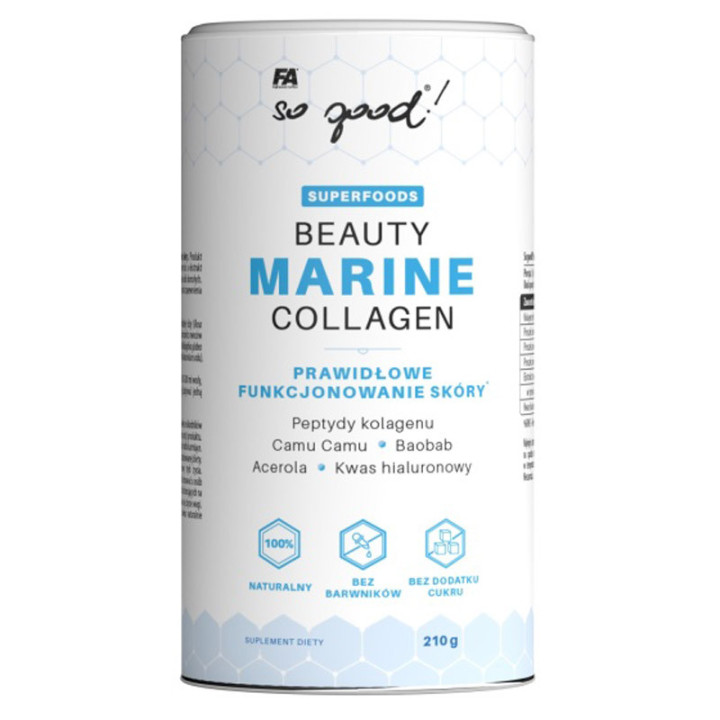 Beauty Marine Collagen 210g, FA – prawidłowe funkcjonowanie skóry!