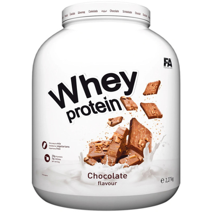 Whey Protein 2270g, Fitness Authority - smaczny i odżywczy napój białkowy uzyskany z koncentratu białka serwatkowego