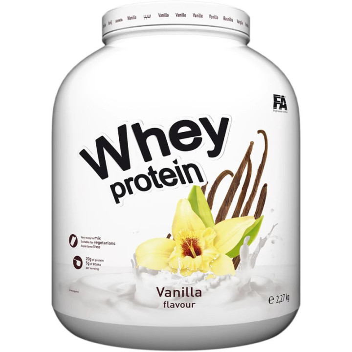 Whey Protein 2270g, Fitness Authority - smaczny i odżywczy napój białkowy uzyskany z koncentratu białka serwatkowego