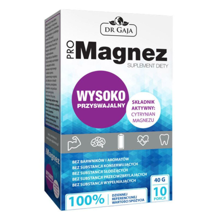 Pro Magnez 10 saszetek, Dr Gaja – uzupełnij magnez w swojej diecie!