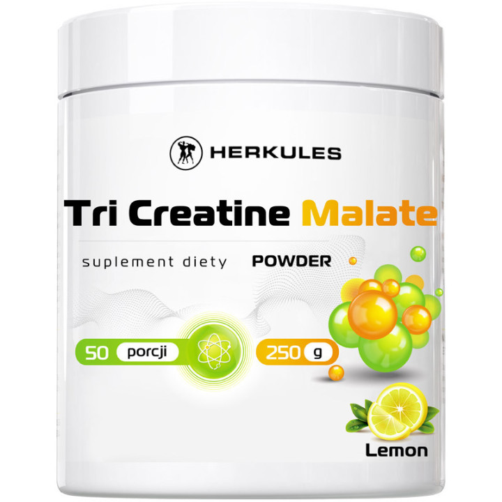 Tri Creatine Malate Powder 250g,Herkules – lepsze możliwości wysiłkowe