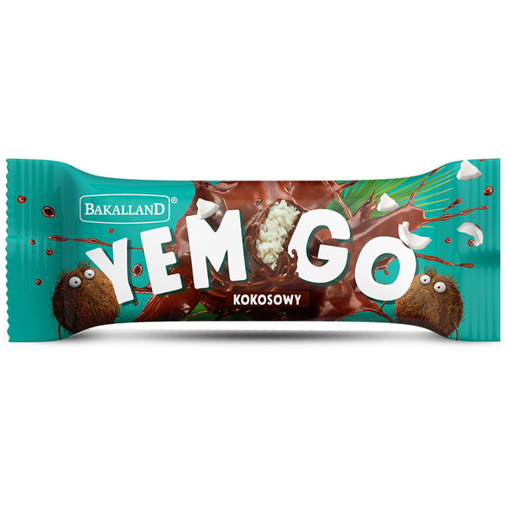 Yem Go 40g, Bakalland – niesamowity smak kokosa czekoladą!