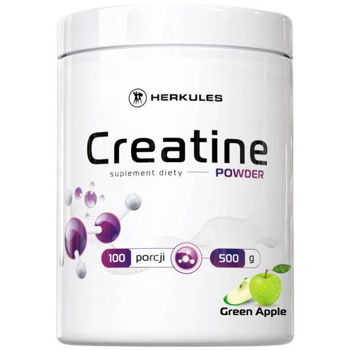 Creatine Powder 500g, Herkules – siła, wytrzymałość i masa mięśniowa!