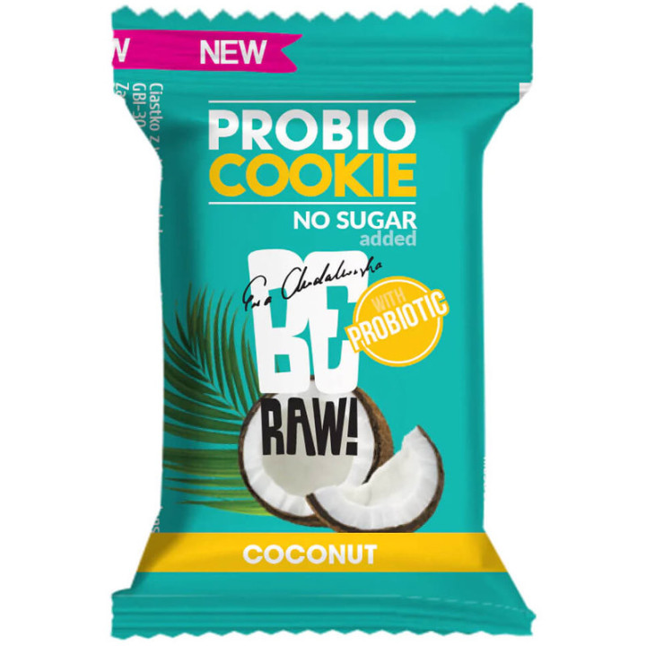 BeRAW! Probio Cookie Coconut 18g, Purella – ciastko z probiotykami!