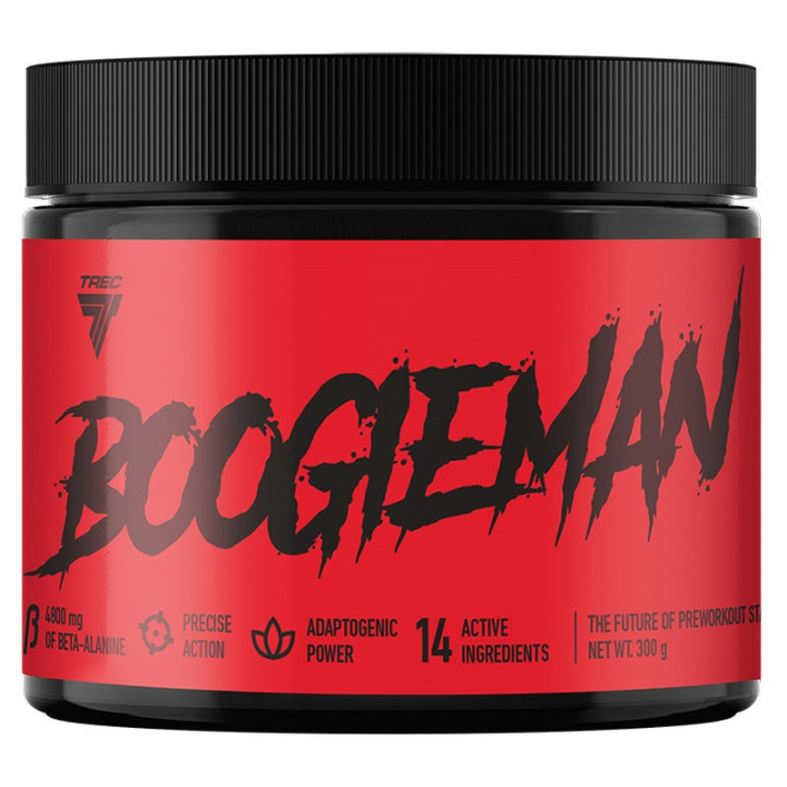 Boogieman 300g, Trec - przedtreningówka, która nie tylko pobudza, ale widocznie zwiększa efekty treningowe